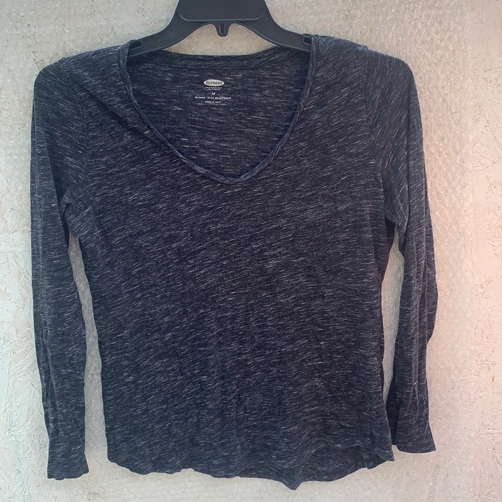 Old Navy Grey Relaxed Super Soft L/S Tee
